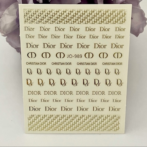 Luxury Designer Logo Fingernail Art Stickers - Picture 2 of 4